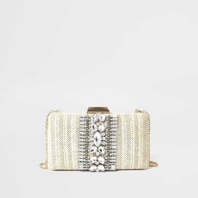 embellished clutch purse