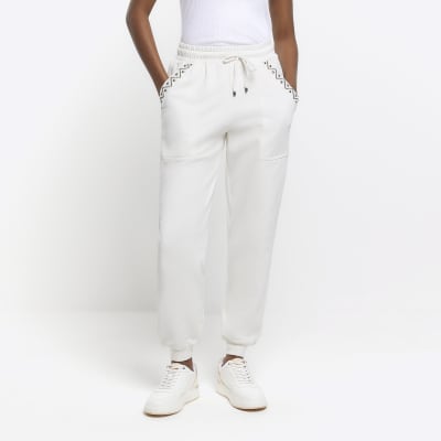 Women's Sandwash Joggers - All In Motion™ Cream XL