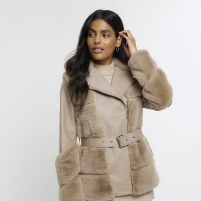 River island best sale faux fur jacket