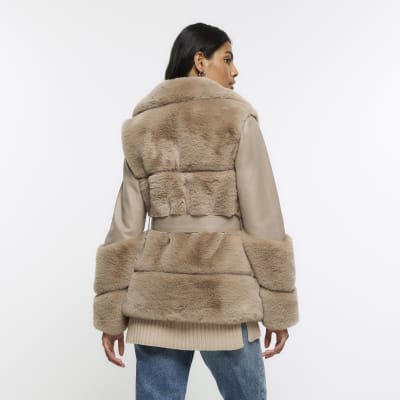 Sleeveless Mink Bomber Jacket - Ready-to-Wear