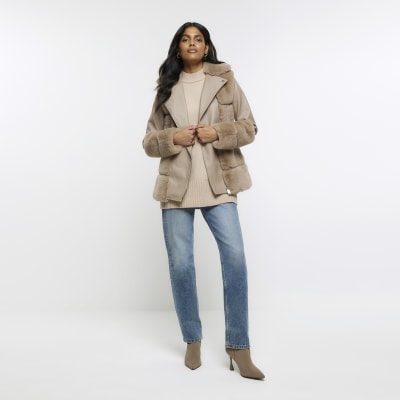 River island cheap cream jacket