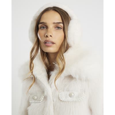 Cream Faux Fur Earmuffs