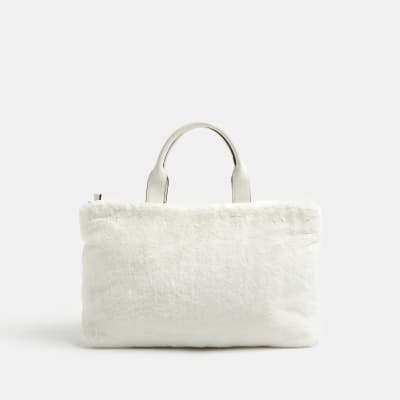 river island fluffy bags