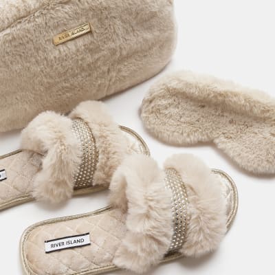 River island slippers discount sale