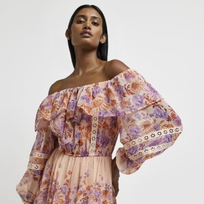 midi bardot dress uk