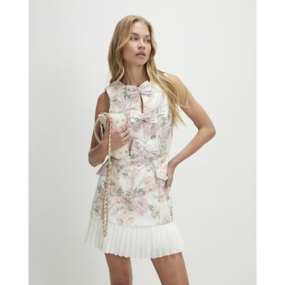 Cream Dresses | Off-White Dresses for Women | River Island