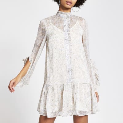 river island smock dress