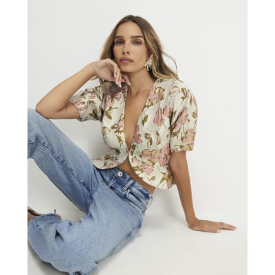 Cream Floral Jacquard Cocoon Sleeve Bolero