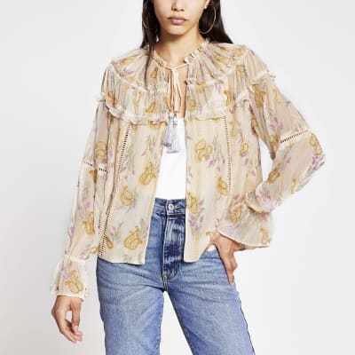 river island cream jacket