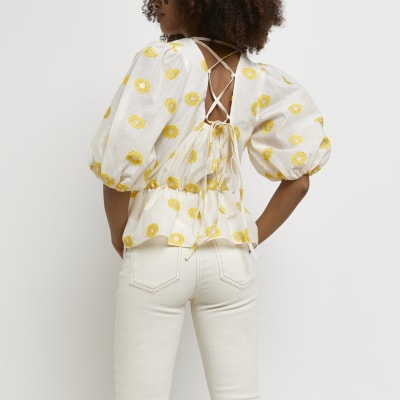 peplum tops river island