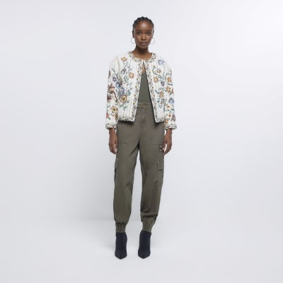 Cream hotsell floral jacket