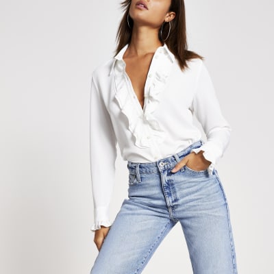 river island jeans with pearls