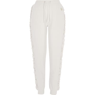 Cream frill RVR joggers