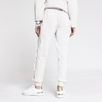 Cream frill RVR joggers