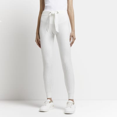 river island cream joggers