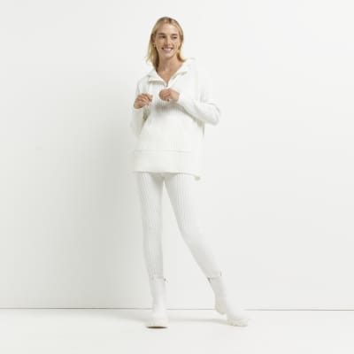 river island cream joggers