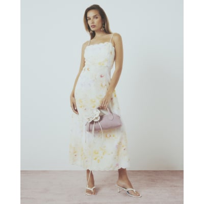 linen dresses for womenlifestyle Puff linen Dress Summer Casual Midi Women Linen Dresses Pleated Dress  ZF98409 main image 1