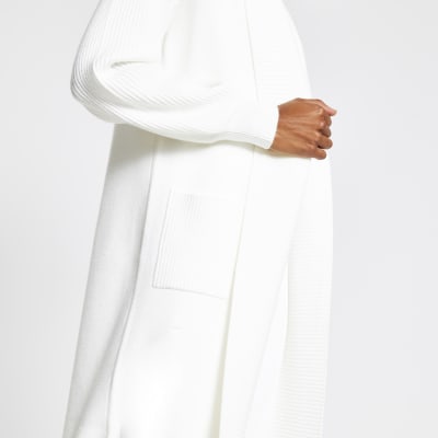 longline cream cardigan