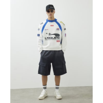Cream Long Sleeve L'Equipe Sports Sweatshirt