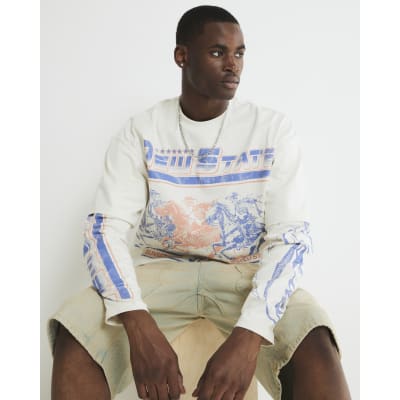 Cream New State Double Layer T-Shirt
