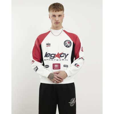 Cream Oversized Fit Legacy Sport Sweatshirt