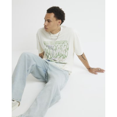 Cream Oversized Fit Soul Shakers T-Shirt