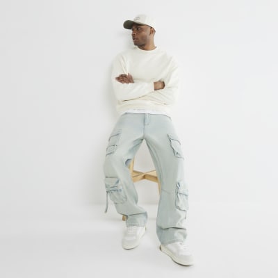 Cream Oversized Long Sleeve Sweatshirt