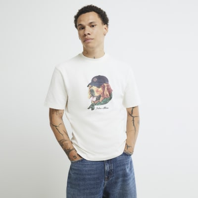 Cream Oversized Palais Allstars Dog T-shirt