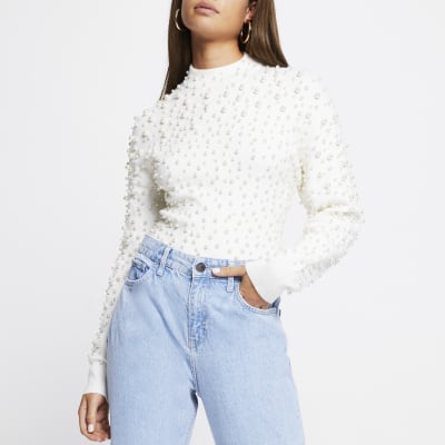 river island pearl jeans