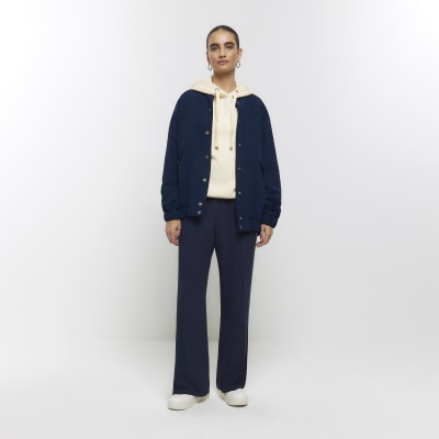 Cream plain hoodie River Island