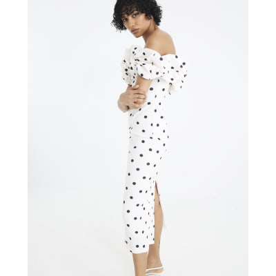 missguided white skater dress NEW MISSGUIDED Women's White Short Sleeve Lace Midi Skater Dress sz 0