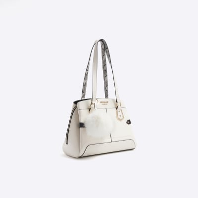 White Colette Beach Bag For Girls