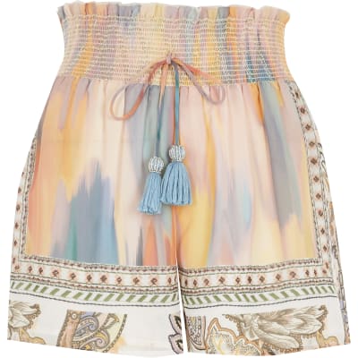 river island high waisted shorts