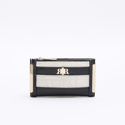 Cream quilted purse River Island