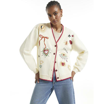Quirky Boutique Sweatshirt Cardigan