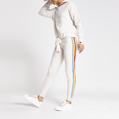 river island rainbow joggers