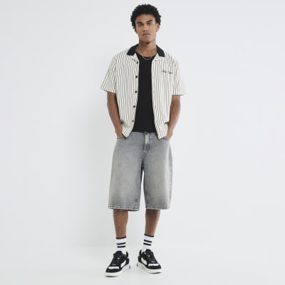 Cream Regular Fit Ame Saint Stripe Shirt