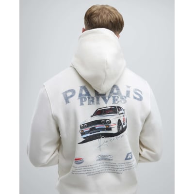 Cream Regular Fit Palais Prives Hoodie