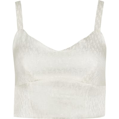 cream bralet top
