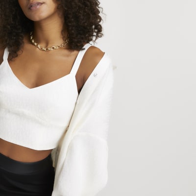sparkly bustier top