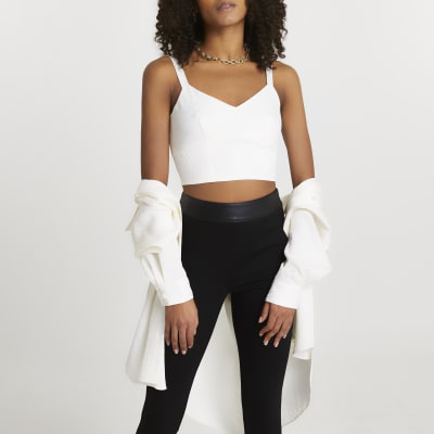 cream bralet top