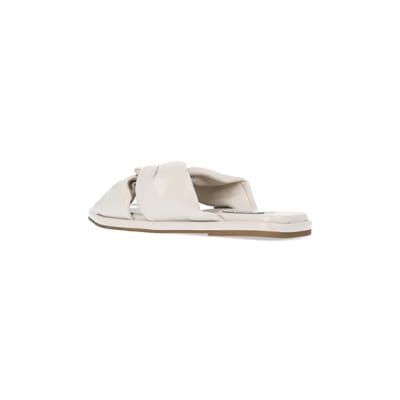 360 degree animation of product Cream ring detail sandals frame-6