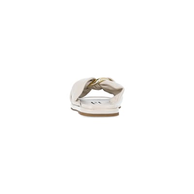 360 degree animation of product Cream ring detail sandals frame-9