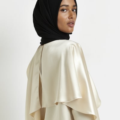 cream satin blouse river island