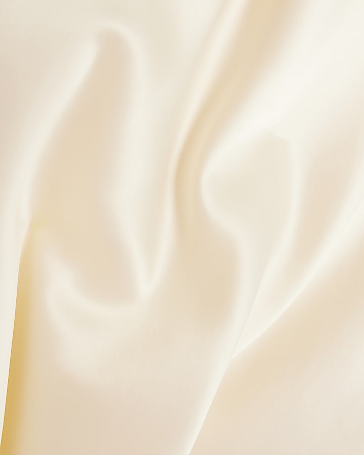 Cream satin maxi skirt | River Island