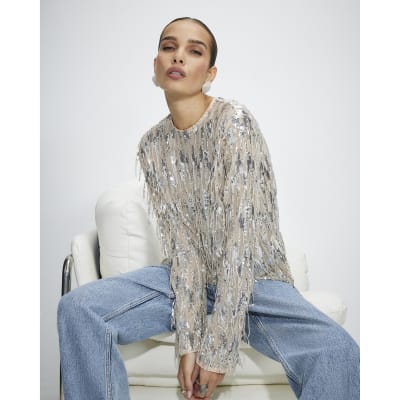 Sequin Fringe Top 946484