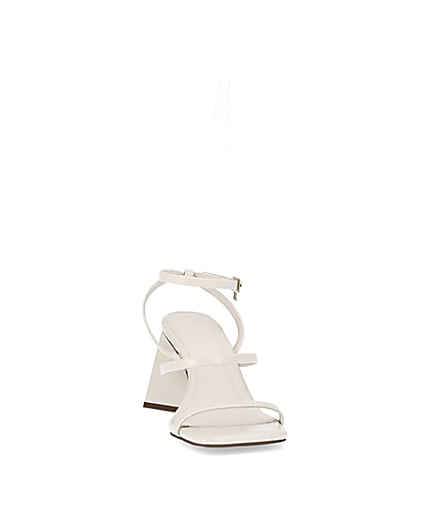 360 degree animation of product Cream strappy sandals frame-20