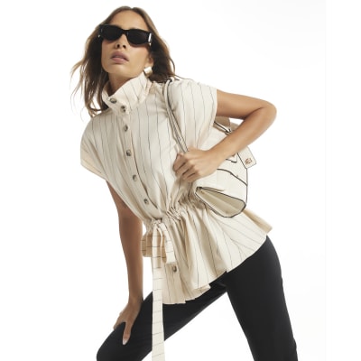 Stripe Belted Shirt
