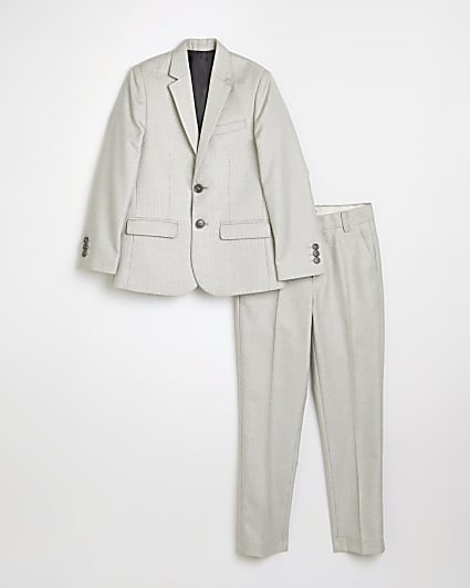 Cream suit jacket and trousers set
