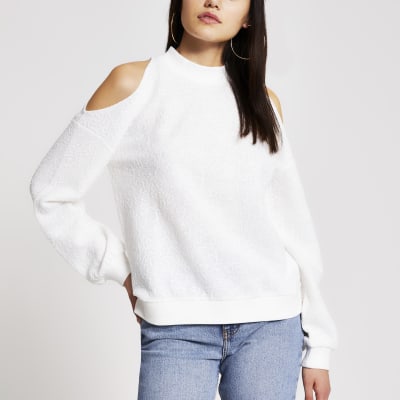 cold shoulder sweatshirt